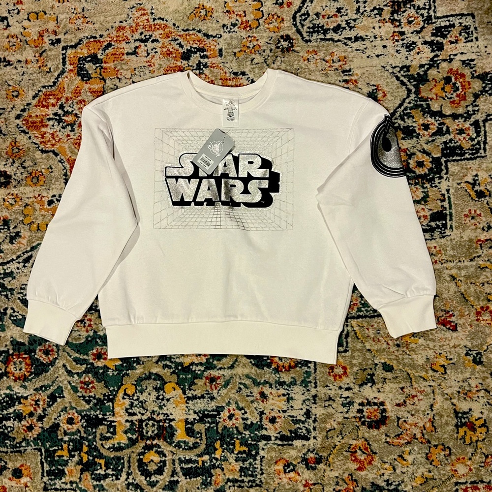 Disney Medium White Rebel Alliance Sweatshirt NWT